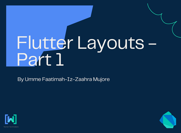 Flutter Layouts - Part 1