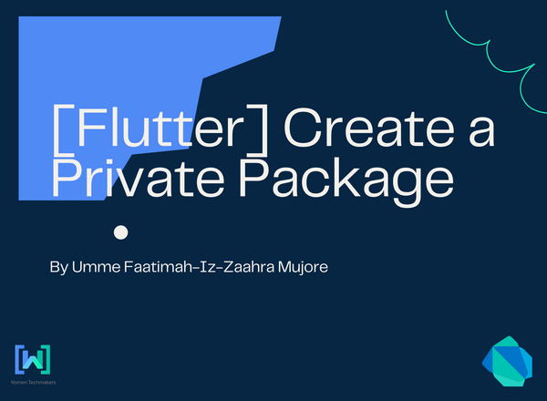 [Flutter] Create Private Packages